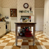 Natural Oak & Pearl Checkerboard